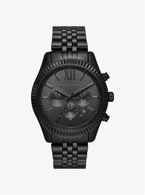 michael kors mk8707 mens watch|Michael Kors black tone watch.